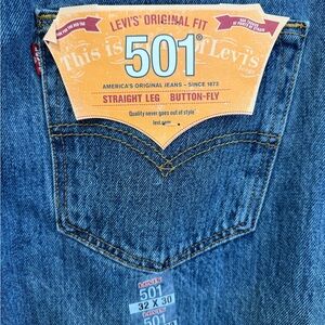 Levi's Men's 501 Straight Leg Blue Jeans
